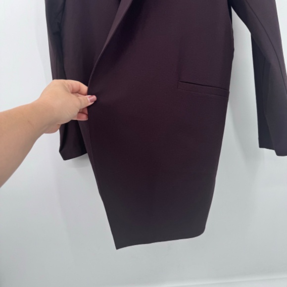 Eileen Fisher Coat Women Large Brown Lightweight Topper Midi Office Career - Picture 4 of 10